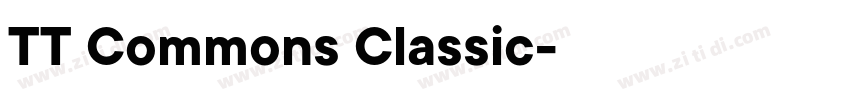 TT Commons Classic字体转换